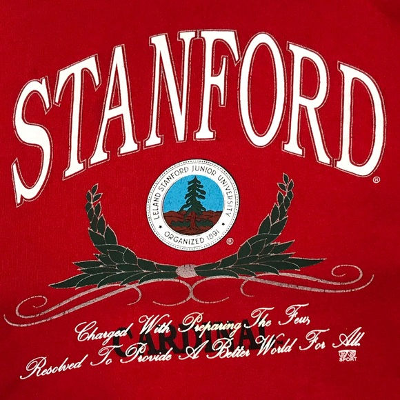 Leland Stanford Jr. University Men’s Vintage Stanford Cardinal Crewneck Sweater - Picture 3 of 7